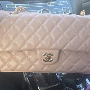 CHANEL Blush Quilted Shoulder Bag